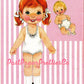 Vintage Paper Dolls Set Dolly and Me 1969 Printable PDF Instant Digital Download Kitsch Cute Little Girl and Her Toy Doll Clip Art