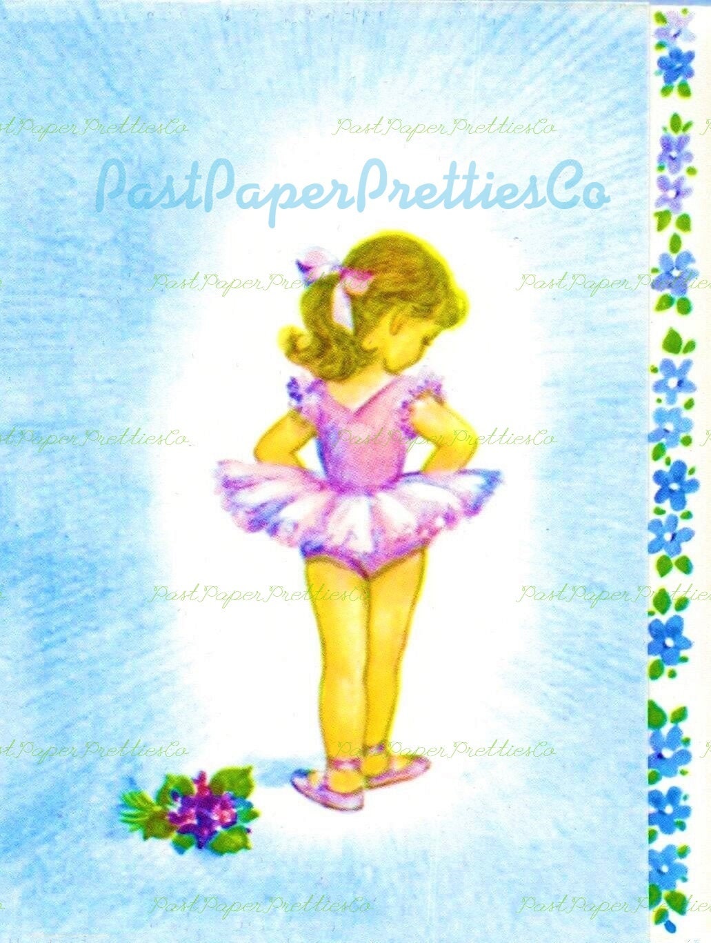 Vintage Printable Little Ballerina Girls Art Print Cards 3 Designs PDF Instant Digital Download 3 Cute Little Dancer Dancing Images Clipart