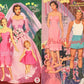 Vintage Paper Dolls The Pink Wedding 1952 Printable PDF Instant Digital Download Wedding 6 Bridal Party Dolls & Clothes