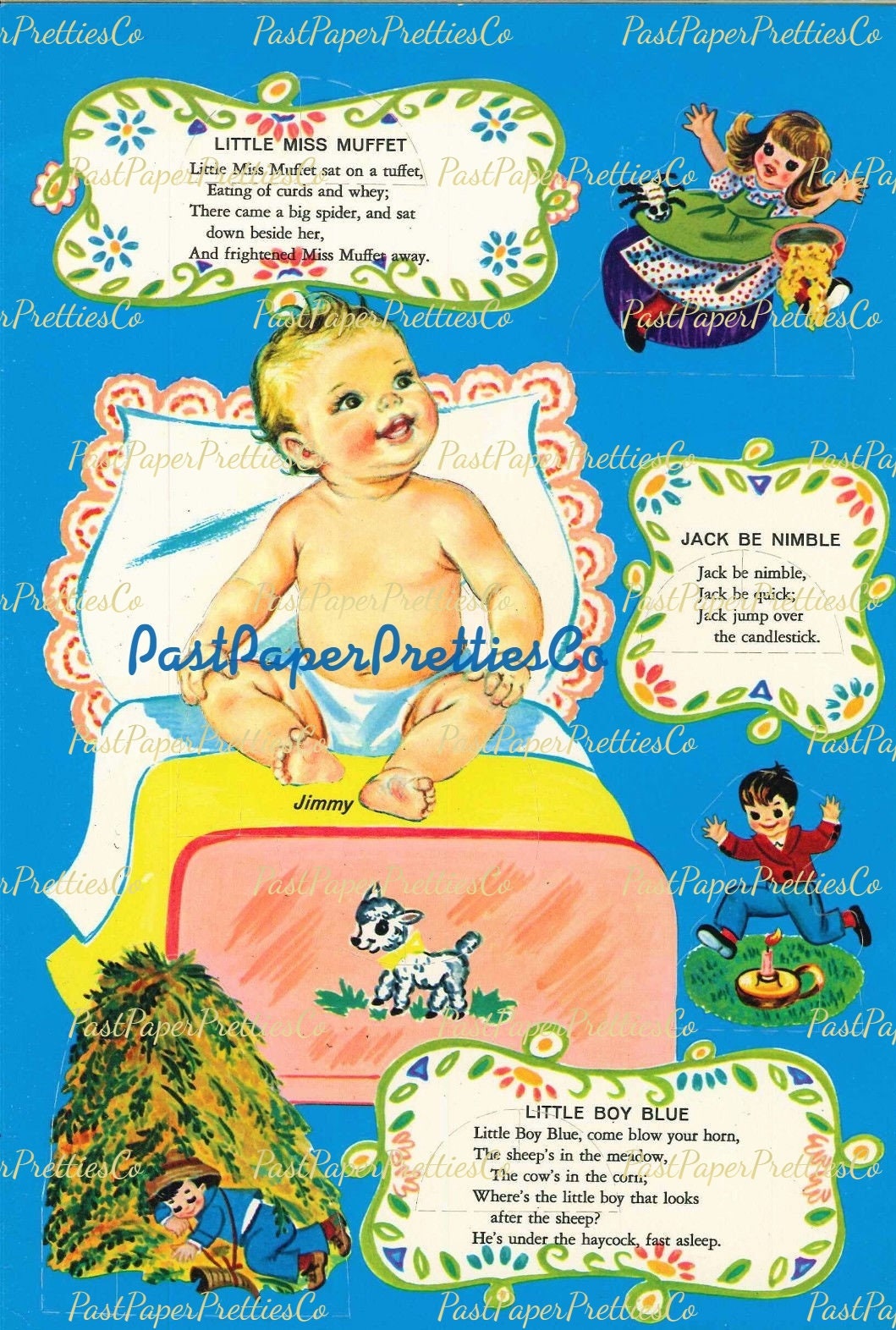 Vintage Nursery Paper Dolls 1969 Printable PDF Instant Digital Download Kitschy Cute Baby and Toddlers Dolls Clip Art