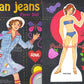 Vintage Paper Dolls Jean Jeans Retro Fashion Doll 1975 Printable PDF Instant Digital Download Cute Childhood Toy Doll Clip Art