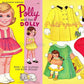 Vintage Paper Dolls Polly and Her Dolly 1971 Printable PDF Instant Digital Download Cute Little Girl and Her Doll Pretty Clothes Clip Art