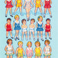 Vintage 27 Dancing School Paper Dolls c. 1938 PDF Printable Instant Digital Download Cute Adorable Kitsch Tiny Dancer Kids Clip Art