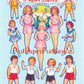 Vintage 27 Dancing School Paper Dolls c. 1938 PDF Printable Instant Digital Download Cute Adorable Kitsch Tiny Dancer Kids Clip Art