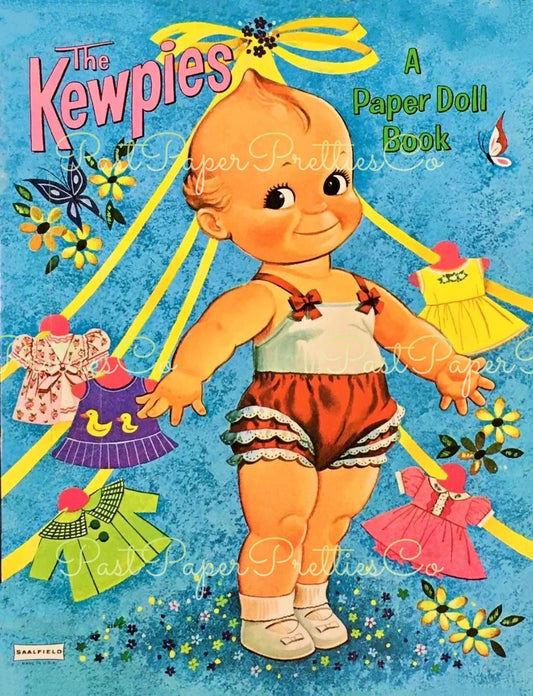 Vintage Paper Dolls The Kewpies Book Retro 1963 Printable PDF Instant Digital Download Cutie Cupies Clip Art JPEG