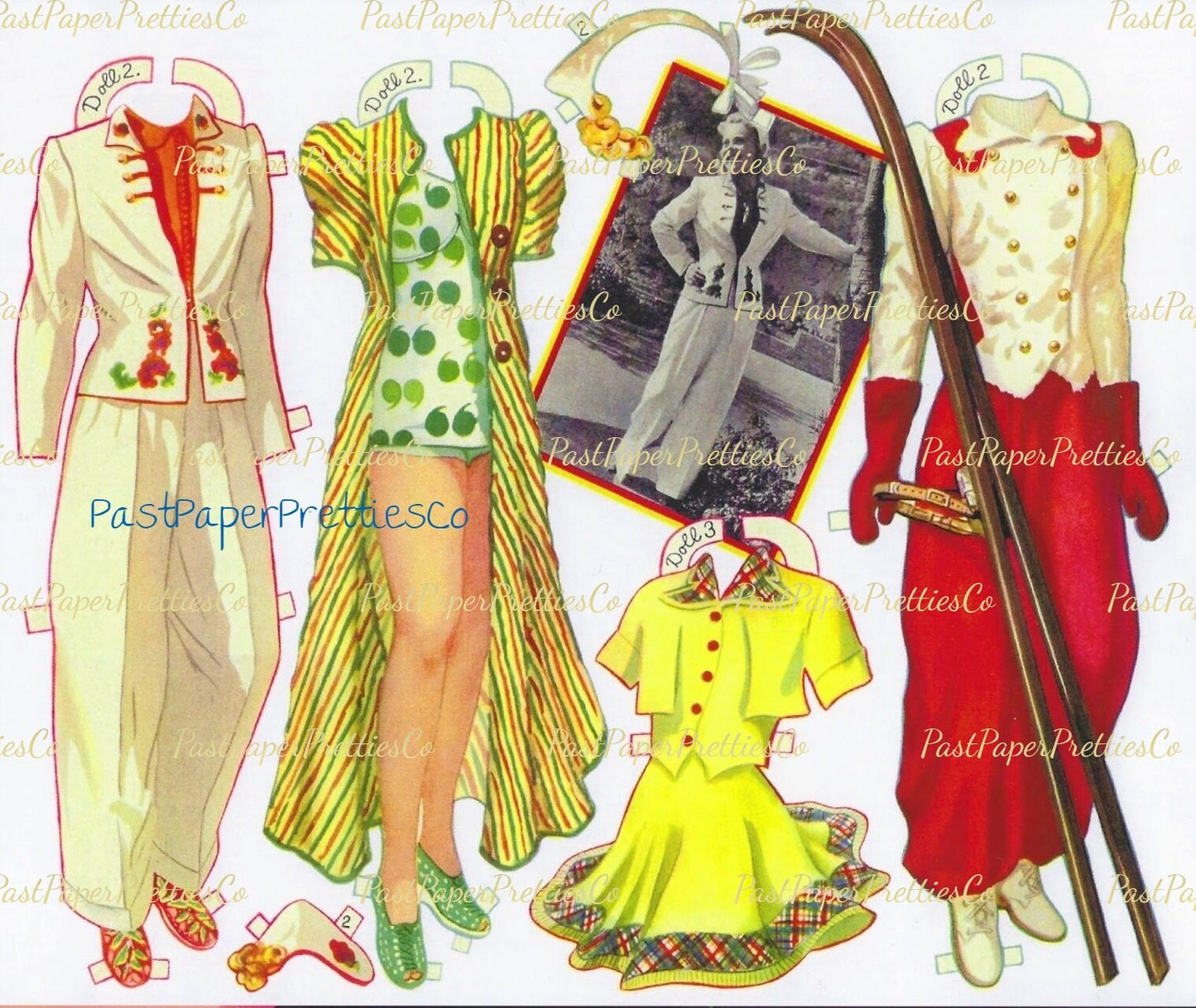 Vintage Paper Dolls Sonja Henie Ice Skating Star 1939 Printable PDF Instant Digital Download Pretty Figure Skater Actress Clip Art
