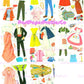 Vintage Paper Dolls Classic Barbie and Ken Cut-Outs 1962 TWENTY Page Wardrobe Printable PDF Instant Digital Download Toy Fashion Doll Z1