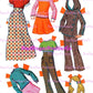 Vintage Paper Dolls Quick Curl Barbie 1973 Printable PDF Instant Digital Download Toy Fashion Doll and Hairdos Clipart Z1