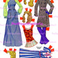 Vintage Paper Dolls Quick Curl Barbie 1973 Printable PDF Instant Digital Download Toy Fashion Doll and Hairdos Clipart Z1