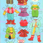 Vintage Paper Dolls A Dozen Cousins 12 Cute Stand Up Dolls circa 1960 Printable Instant Digital Download JPEG PDF