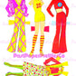 Vintage Paper Dolls Superstar Barbie 1977 Printable PDF Instant Digital Download Pretty Childhood Toy 11.5 Inch Fashion Doll Z1