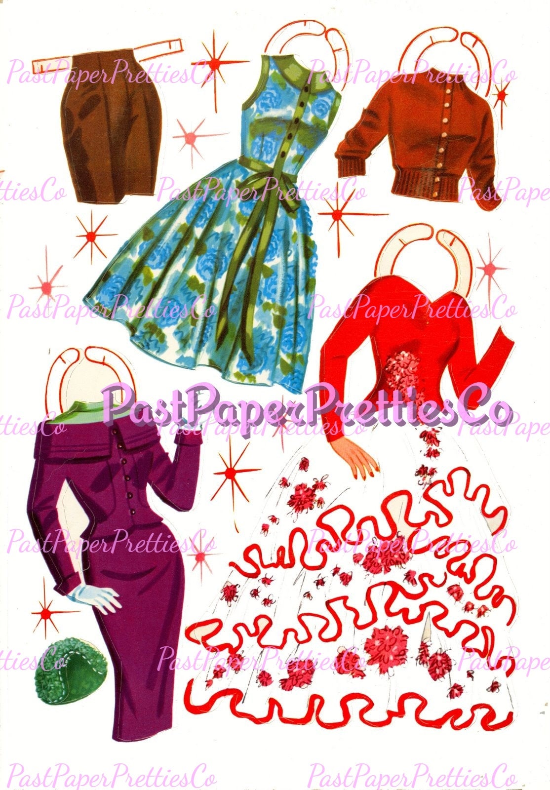 Vintage Movie Star Paper Dolls Donna Reed Doll 1964 Printable PDF Instant Digital Download Hollywood Star Starlet Actress Clip Art