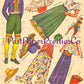 Vintage Fiesta Paper Dolls 1965 Printable PDF Instant Digital Download 6 Spanish Festival South American Party Clip Art