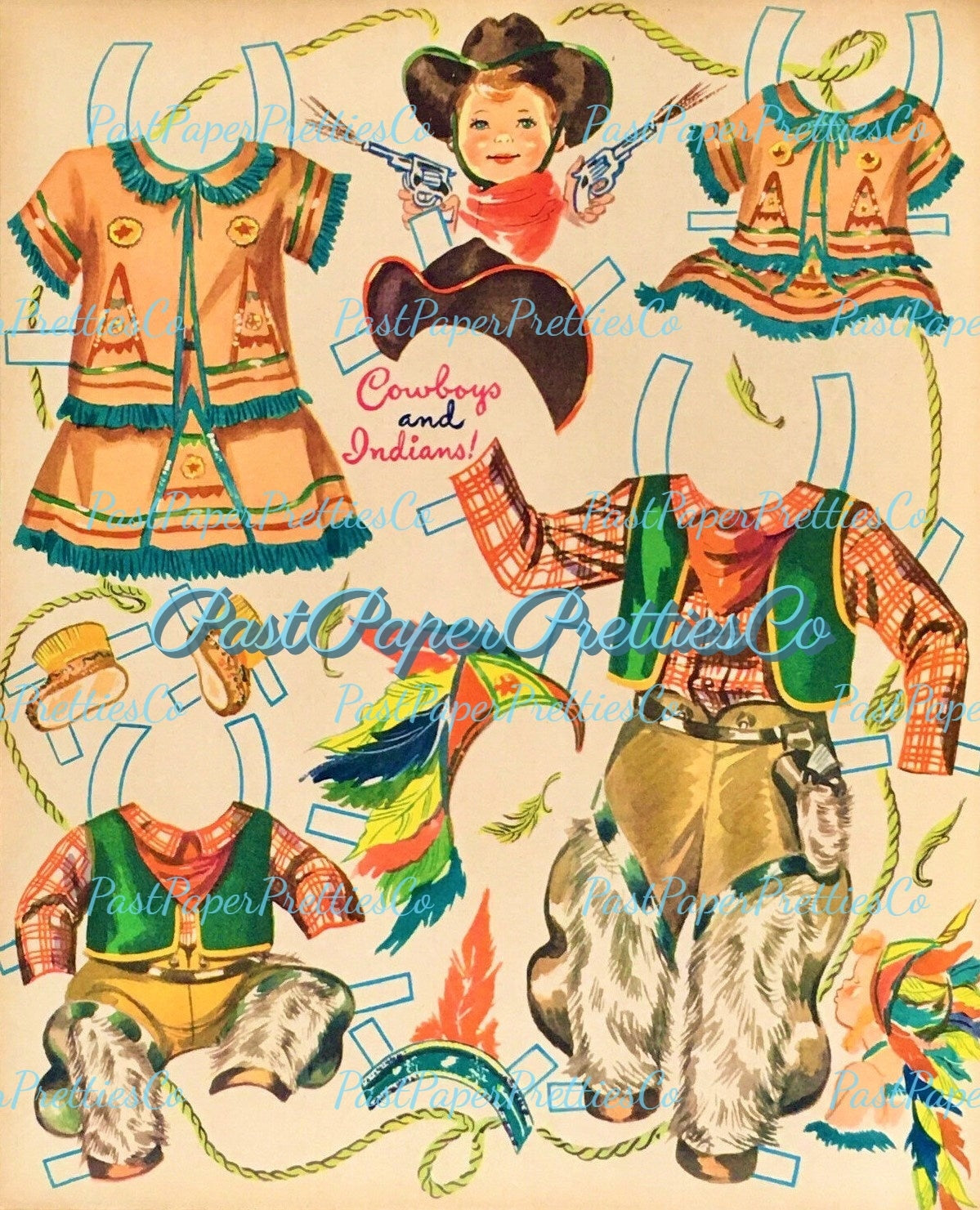 Vintage Printable Paper Dolls Lets Play With The Baby 1948 Cute Brother Sister Siblings PDF Instant Digital Download Mid Century Babies Kids