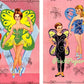 Vintage Paper Dolls The Butterfly Ballet Ballerinas c. 1957 PDF Printable Instant Digital Download 7 Cute Girl and Boy Ballet Dancers