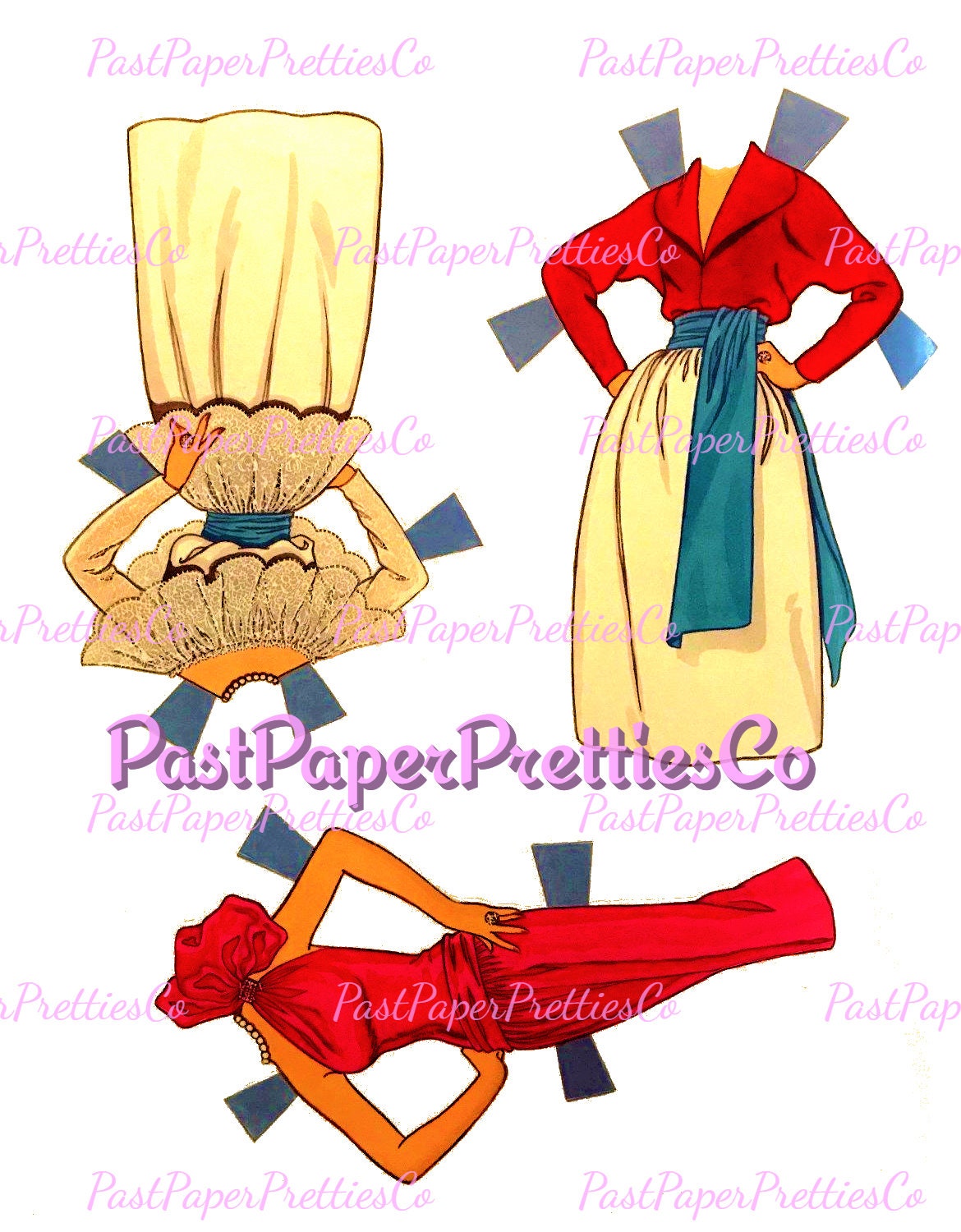 Vintage Paper Dolls Day to Night Barbie 1985 Printable PDF Instant Digital Download Career Girl Fashions Toy Doll Z1