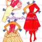 Vintage Paper Dolls Day to Night Barbie 1985 Printable PDF Instant Digital Download Career Girl Fashions Toy Doll Z1