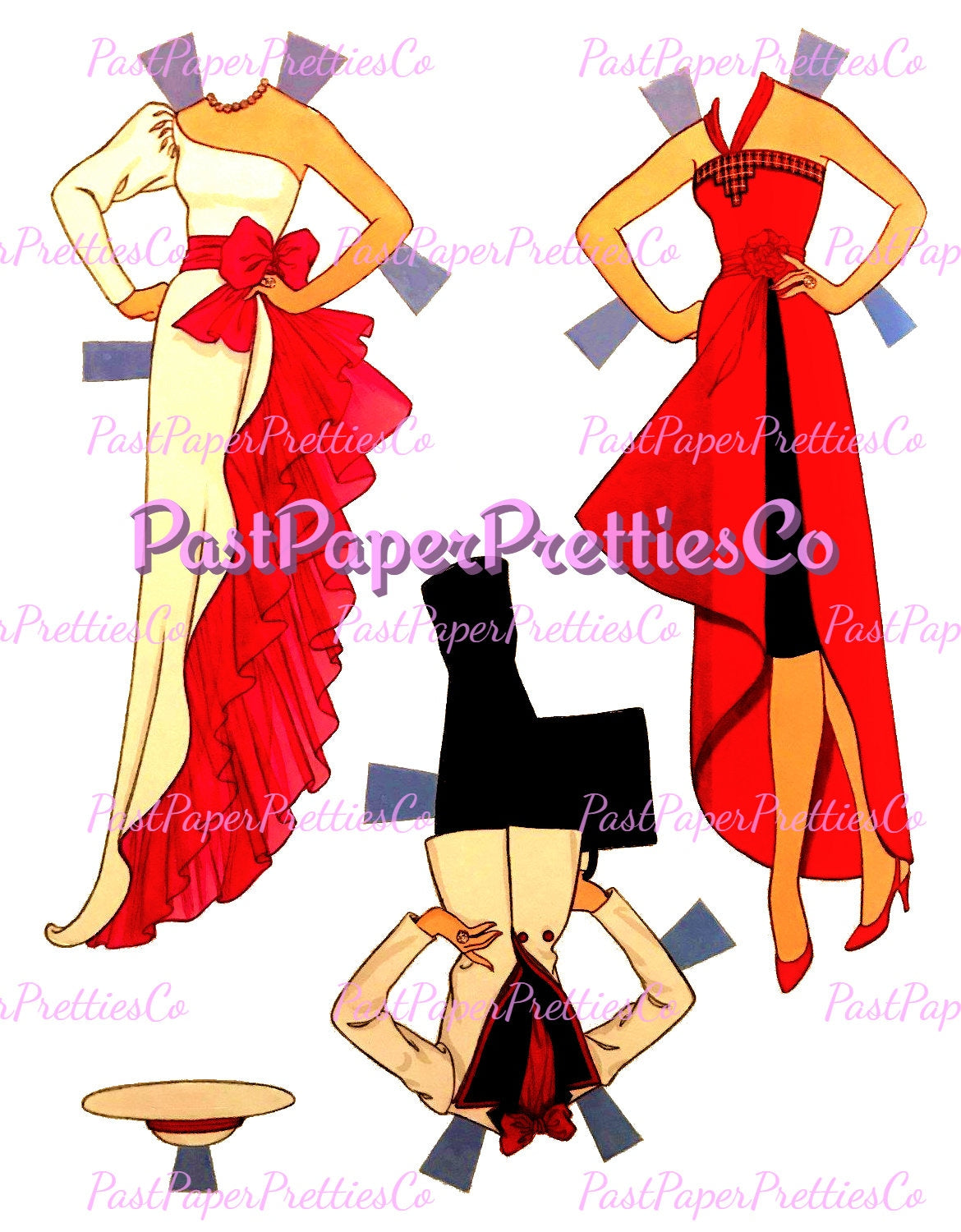 Vintage Paper Dolls Day to Night Barbie 1985 Printable PDF Instant Digital Download Career Girl Fashions Toy Doll Z1