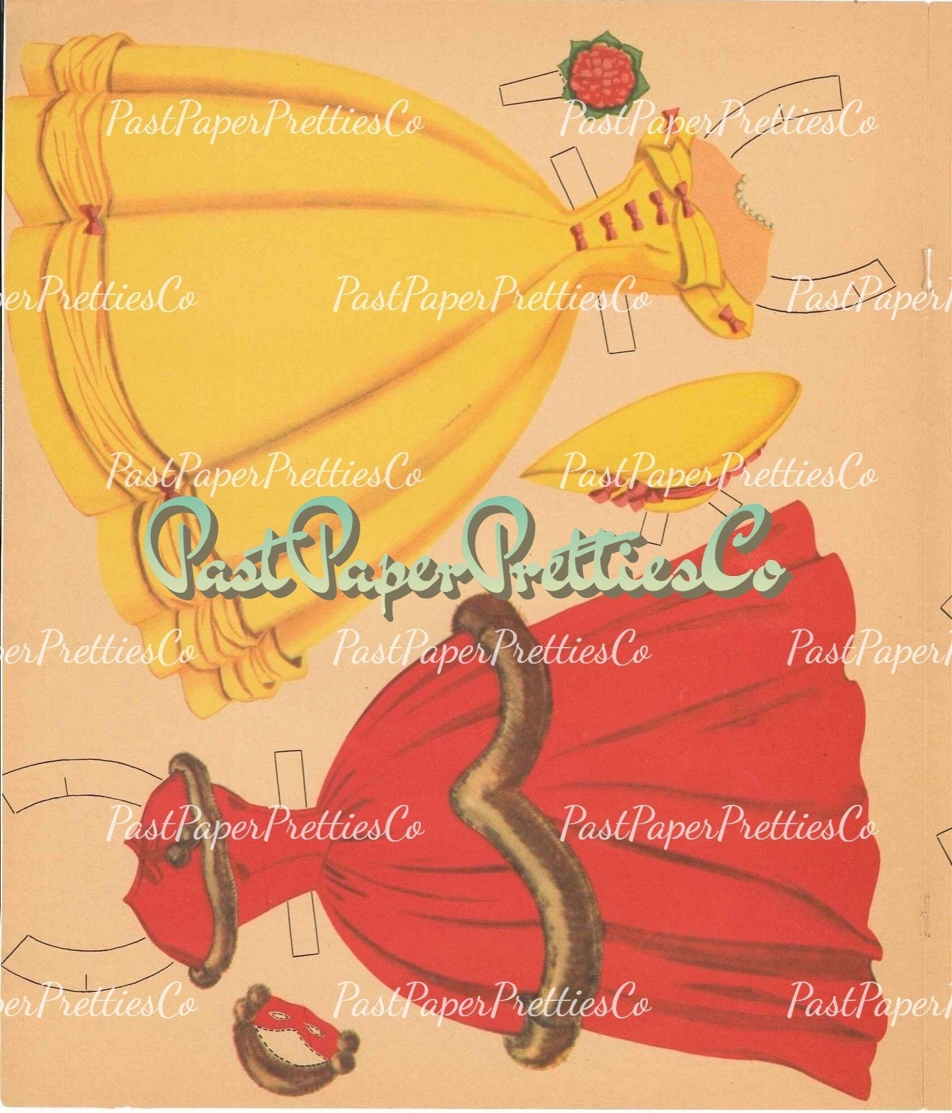 Vintage Paper Dolls The Story Princess 1940s Printable PDF Instant Digital Download Alene Dalton TV Show Royalty Royal Clip Art