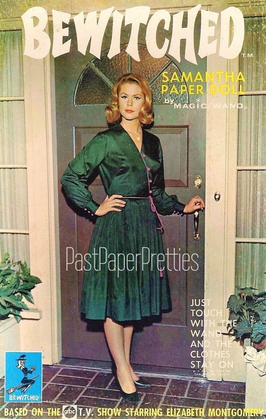 Vintage Paper Dolls Bewitched c. 1965 Printable PDF Instant Digital Download Retro TV Show Sitcom Samantha Stephens Witch Doll Clip Art