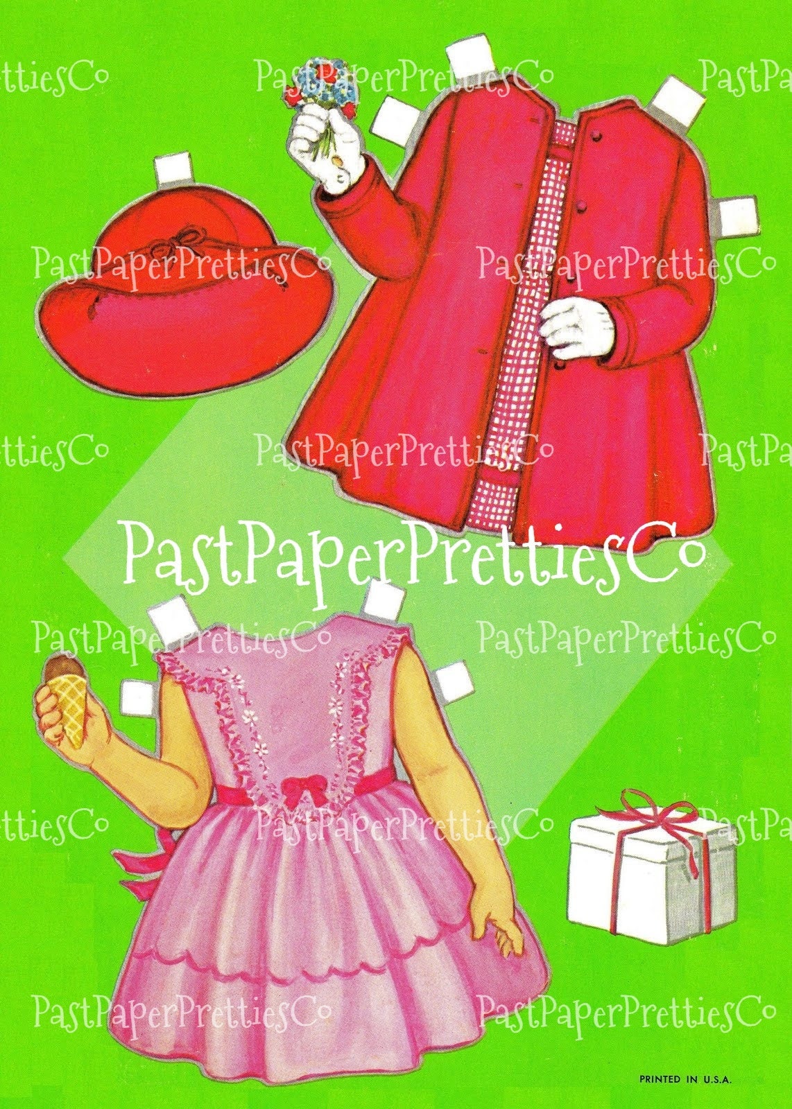 Vintage Paper Dolls Bonnie Doll Cutout Book 1967 Printable PDF Instant Digital Download Cute Kitsch Little Sixties Girl