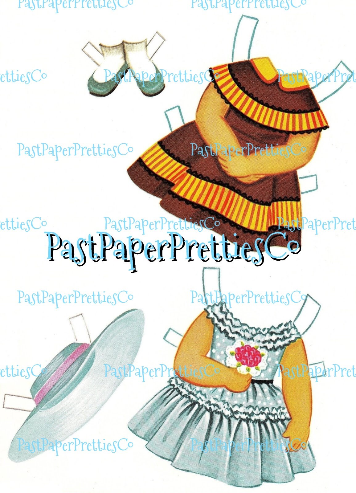Vintage Paper Dolls Betsy Doll Cutout Book 1967 Printable PDF Instant Digital Download Cute Kitsch Little Sixties Girl Clip Art