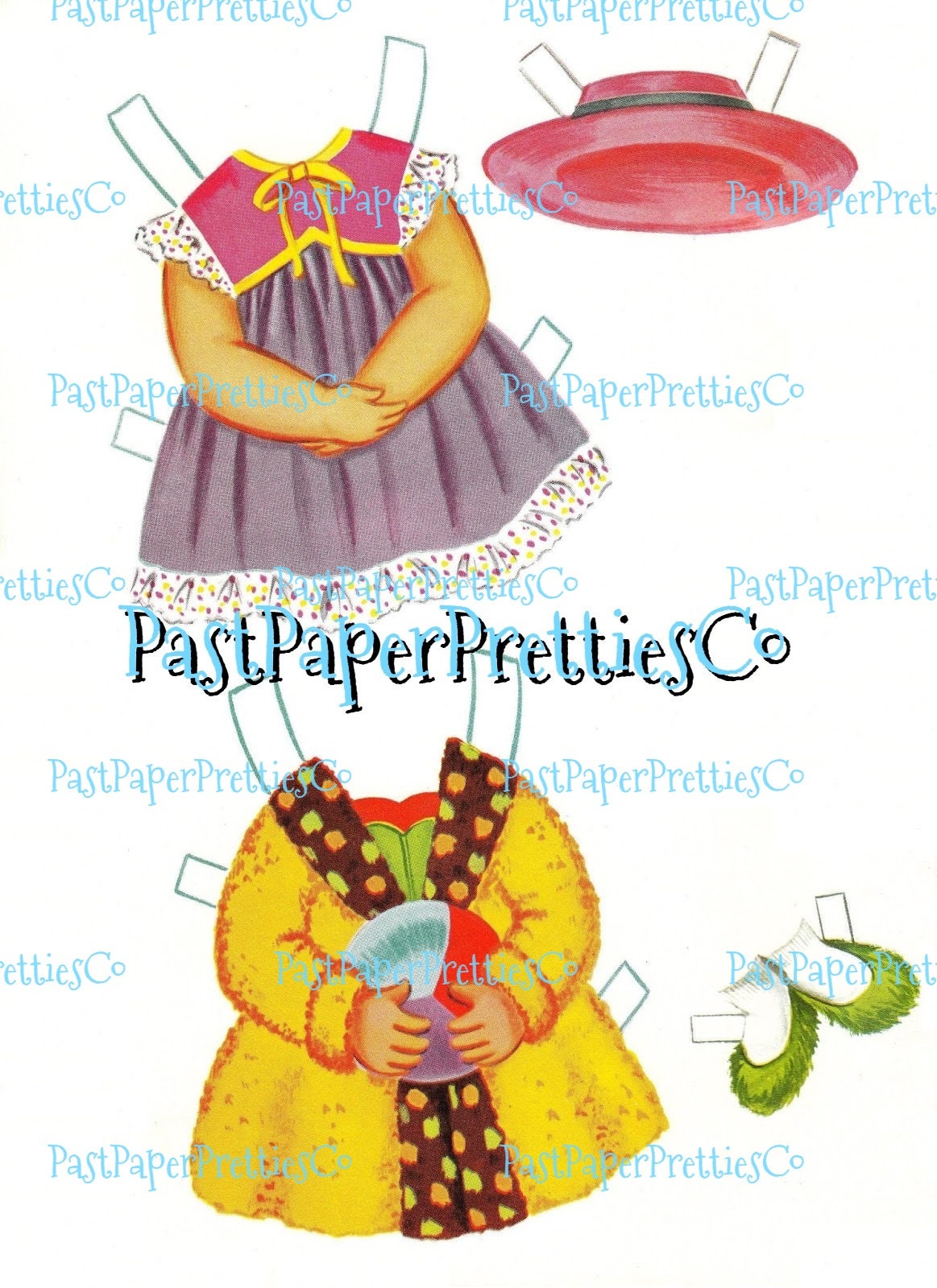 Vintage Paper Dolls Betsy Doll Cutout Book 1967 Printable PDF Instant Digital Download Cute Kitsch Little Sixties Girl Clip Art