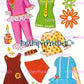 Vintage Paper Dolls with Lace-On Costumes 1969 Printable PDF Instant Digital Download 2 Cute Girls Friends Dolls '60s Fashions Clip Art