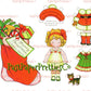 Vintage Printable Christmas Paper Dolls Adorable Girls Boys Paper Playets PDF Instant Digital Download Kawaii Kitschy Holiday Kids Clip Art