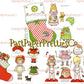 Vintage Printable Christmas Paper Dolls Adorable Girls Boys Paper Playets PDF Instant Digital Download Kawaii Kitschy Holiday Kids Clip Art