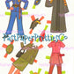 Vintage Paper Dolls Ms. Girls Dolls Career Clothes Cutouts 1976 PDF Printable Instant Digital Download Cute Young Career Ladies Clip Art