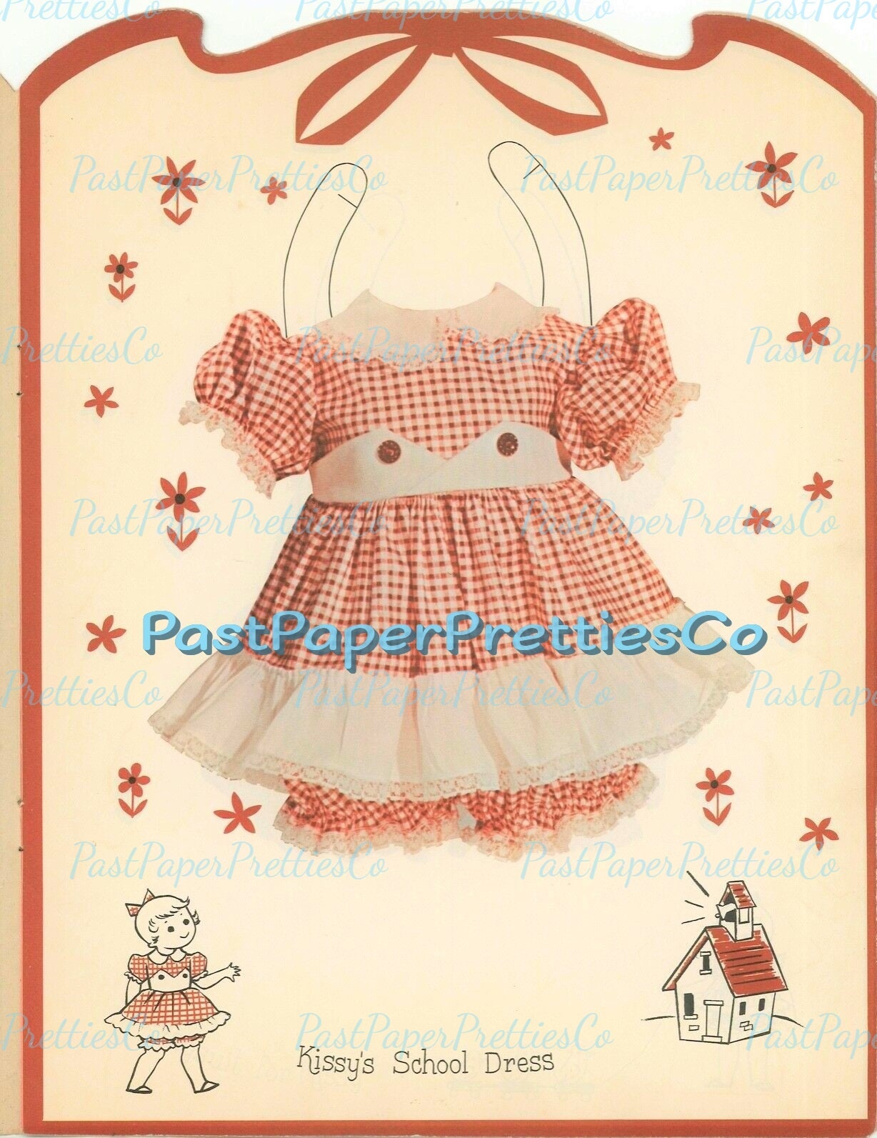 Vintage Paper Dolls Kissy Doll 1963 Printable PDF Instant Digital Download Cute Childhood Toy Baby Doll Clip Art