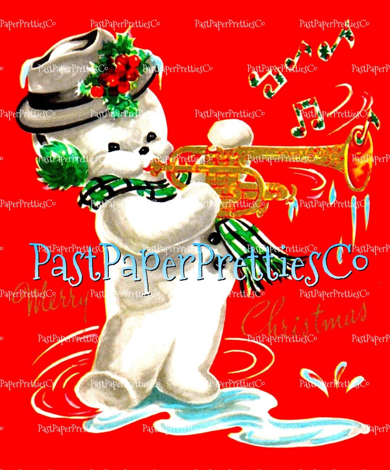 27 Vintage Art Deco Snowman Christmas Collage Sheet & Full Cards Printable Snowmen PDF Instant Digital Retro Kitsch Kawaii 300 dpi