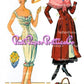 Vintage Paper Dolls My Fair Lady The Musical 1960s Printable PDF Instant Digital Download Pretty Eliza Doolittle Clip Art