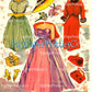 Vintage Beauty Queen Paper Dolls 1948 PDF Printable Instant Digital Download 3 Pretty Mid Century Pageant Dolls Clip Art