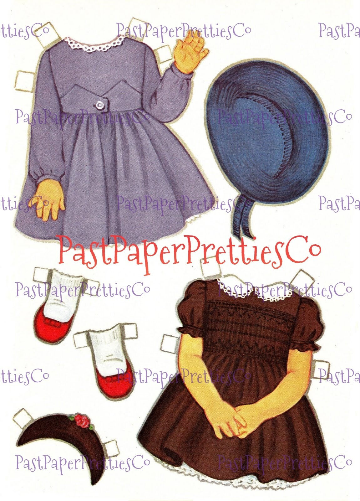 Vintage Paper Dolls Bonnie Doll Cutout Book 1967 Printable PDF Instant Digital Download Cute Kitsch Little Sixties Girl