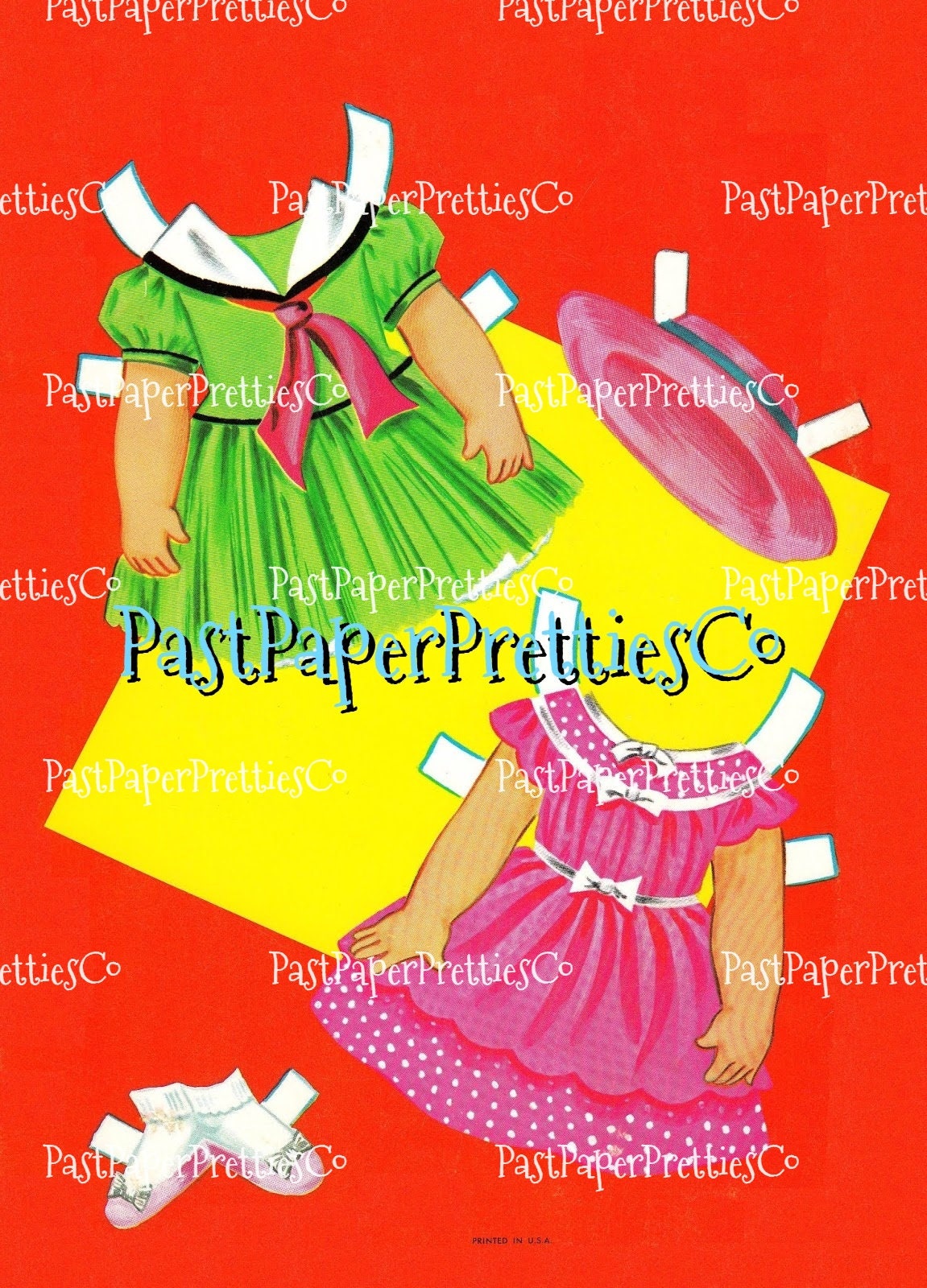 Vintage Paper Dolls Betsy Doll Cutout Book 1967 Printable PDF Instant Digital Download Cute Kitsch Little Sixties Girl Clip Art
