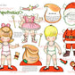 Vintage Printable Christmas Paper Dolls Adorable Girls Boys Paper Playets PDF Instant Digital Download Kawaii Kitschy Holiday Kids Clip Art
