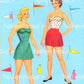 Vintage Paper Dolls Campus Queens Dolls & Dresses 1957 Printable PDF Instant Digital Download Pretty College Girls University Students