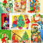 Vintage Printable Midcentury Christmas Children Childhood Magic Card Images PDF Instant Digital Download MCM Holiday Kids Collages Clipart