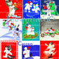 27 Vintage Art Deco Snowman Christmas Collage Sheet & Full Cards Printable Snowmen PDF Instant Digital Retro Kitsch Kawaii 300 dpi