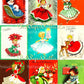 99 Vintage Printable Little Christmas Ladies MCM Girls ATC Collage Sheets Images PDF Instant Digital Download Cute Holiday Clip Art