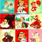 99 Vintage Printable Little Christmas Ladies MCM Girls ATC Collage Sheets Images PDF Instant Digital Download Cute Holiday Clip Art
