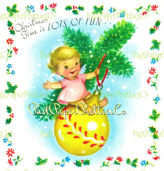 Vintage Christmas Printable Adorable Angel Babies Kids Cards Images PDF Instant Digital Download Cute Kawaii Holiday Cherubs Clipart