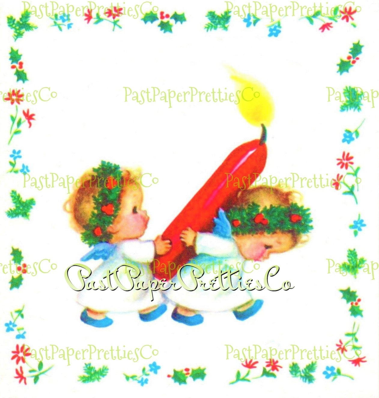 Vintage Christmas Printable Adorable Angel Babies Kids Cards Images PDF Instant Digital Download Cute Kawaii Holiday Cherubs Clipart