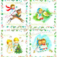 Vintage Christmas Printable Adorable Angel Babies Kids Cards Images PDF Instant Digital Download Cute Kawaii Holiday Cherubs Clipart
