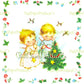 Vintage Christmas Printable Adorable Angel Babies Kids Cards Images PDF Instant Digital Download Cute Kawaii Holiday Cherubs Clipart