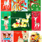 Vintage Printable Retro MCM Christmas Reindeer Collage Sheets and Full Card Images PDF Instant Digital Download Mid Mod Century Deer Clipart