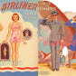 Vintage Paper Dolls Airliner Pilot and Stewardess 1941 Printable PDF Instant Digital Download WWII Era Aviator Wartime Dolls Clip Art