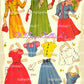 Vintage Hat Box Paper Dolls with Hats for Every Costume 1954 Printable PDF Instant Digital Download 4 Kitsch Cute MCM Fashion Ladies